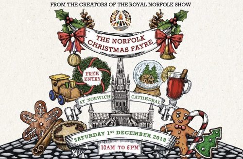 Advert for the Norfolk Christmas Fayre December 1st 2018