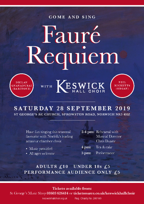 Fauré Requiem Keswick Hall Choir