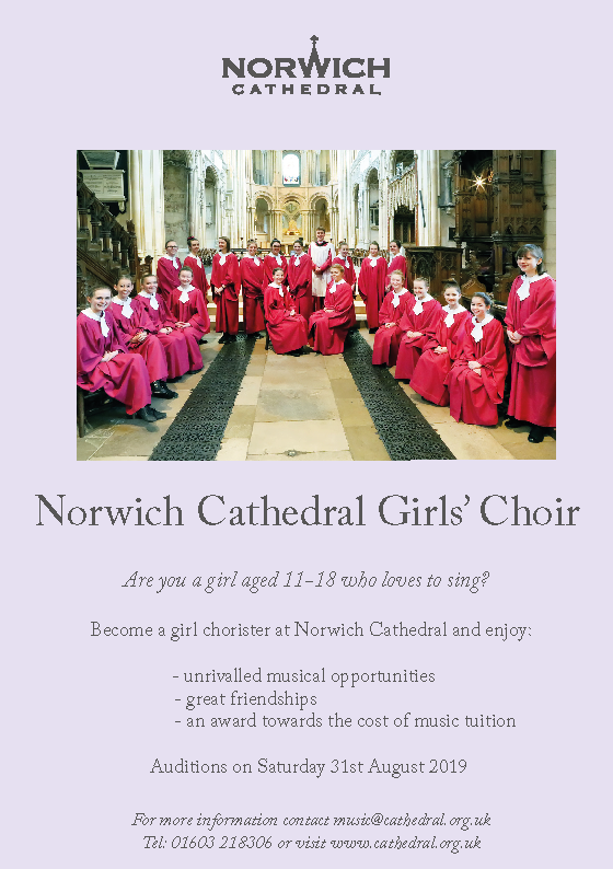 Norwich Cathedral Girl Choristers poster